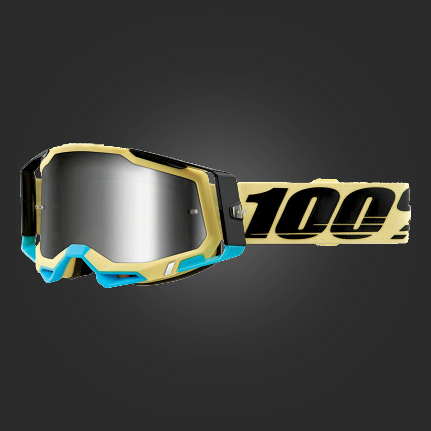 100% Racecraft 2 Airblast Goggle - Silver Mirror