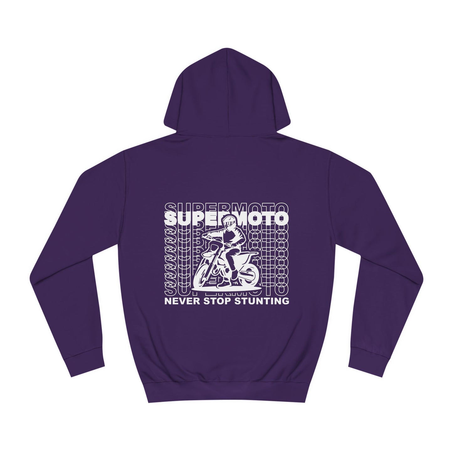 Sweat à capuche Supermoto "NEVER STOP STUNTING"