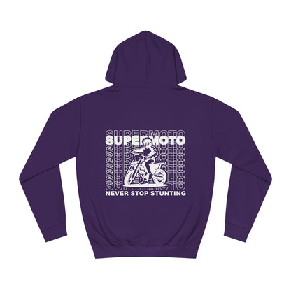 Supermoto Hoodie "NEVER STOP STUNTING"