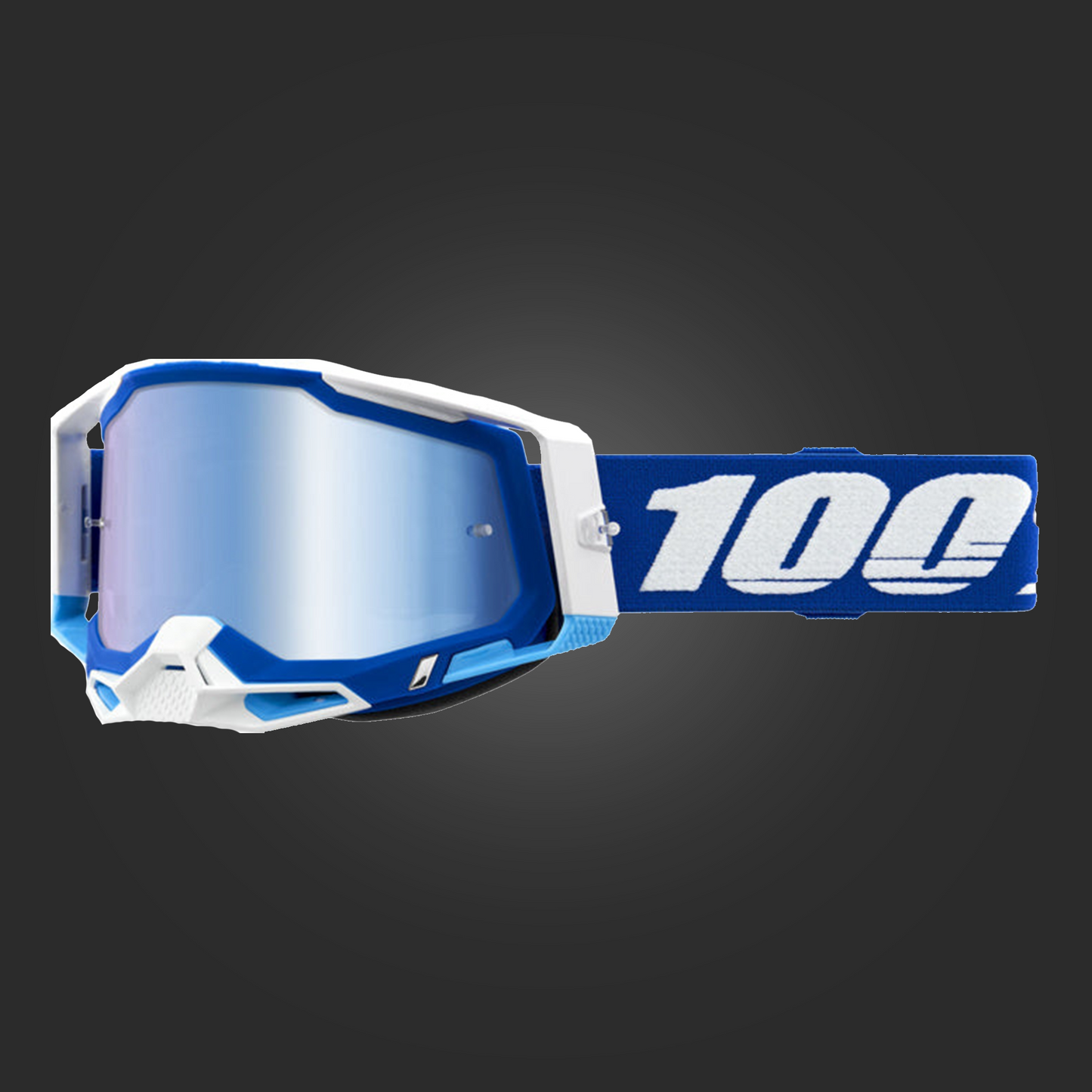 100% Racecraft 2 Goggle Blue - Mirror Blue