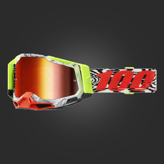 100% Racecraft 2 Goggle Engal - Mirror Red Lens