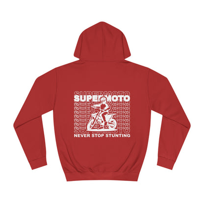 Supermoto Hoodie "NEVER STOP STUNTING"