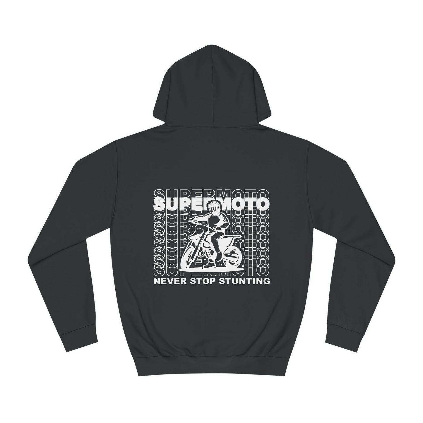 Sweat à capuche Supermoto "NEVER STOP STUNTING"