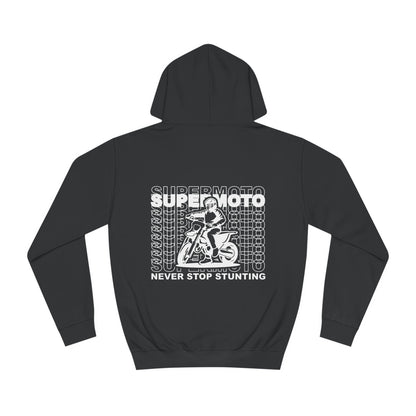 Supermoto Hoodie "NEVER STOP STUNTING"