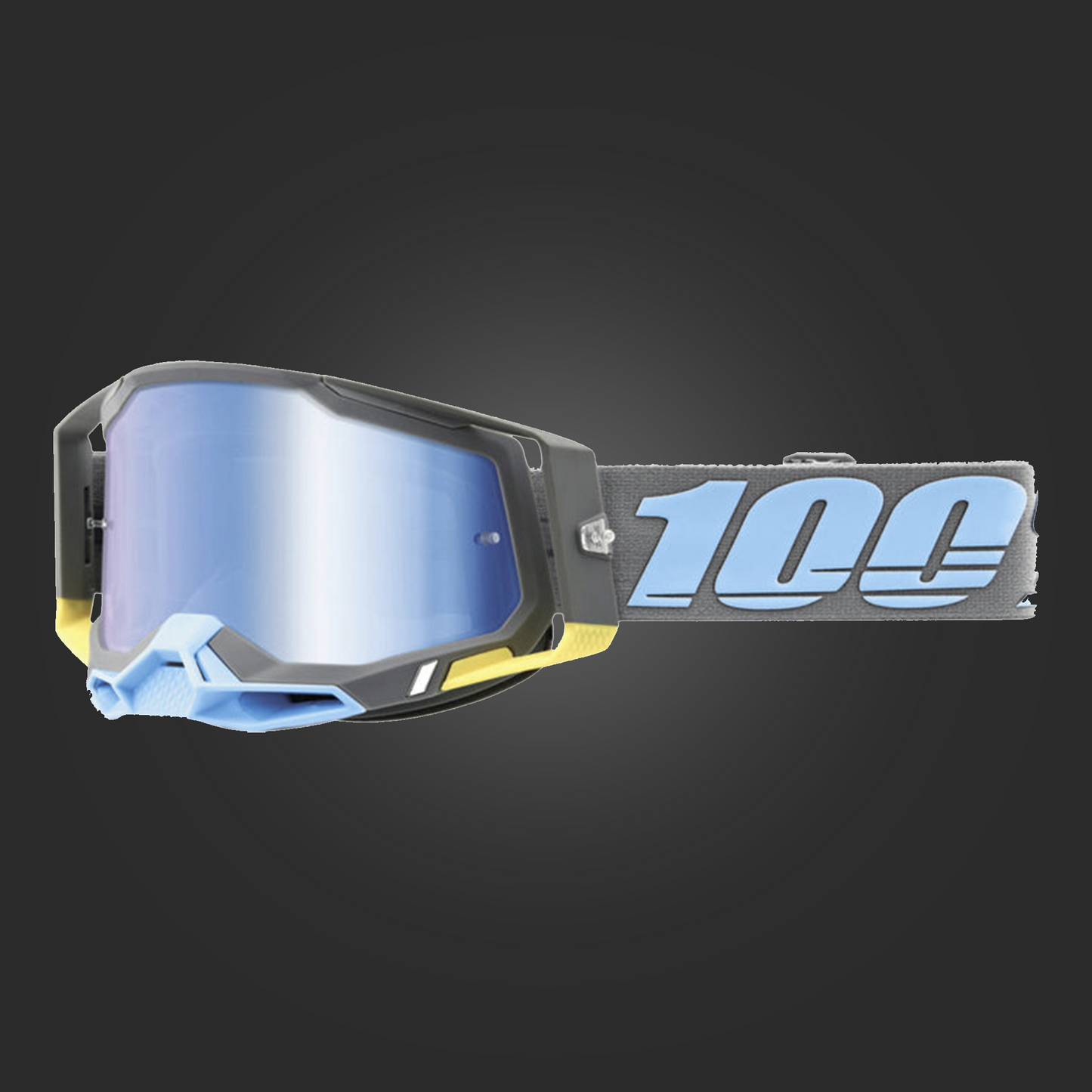 100% Racecraft 2 Goggle Trinidad - Mirror Blue